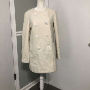 Mango MNG Casual Double Breasted Pea Coat Sz XS